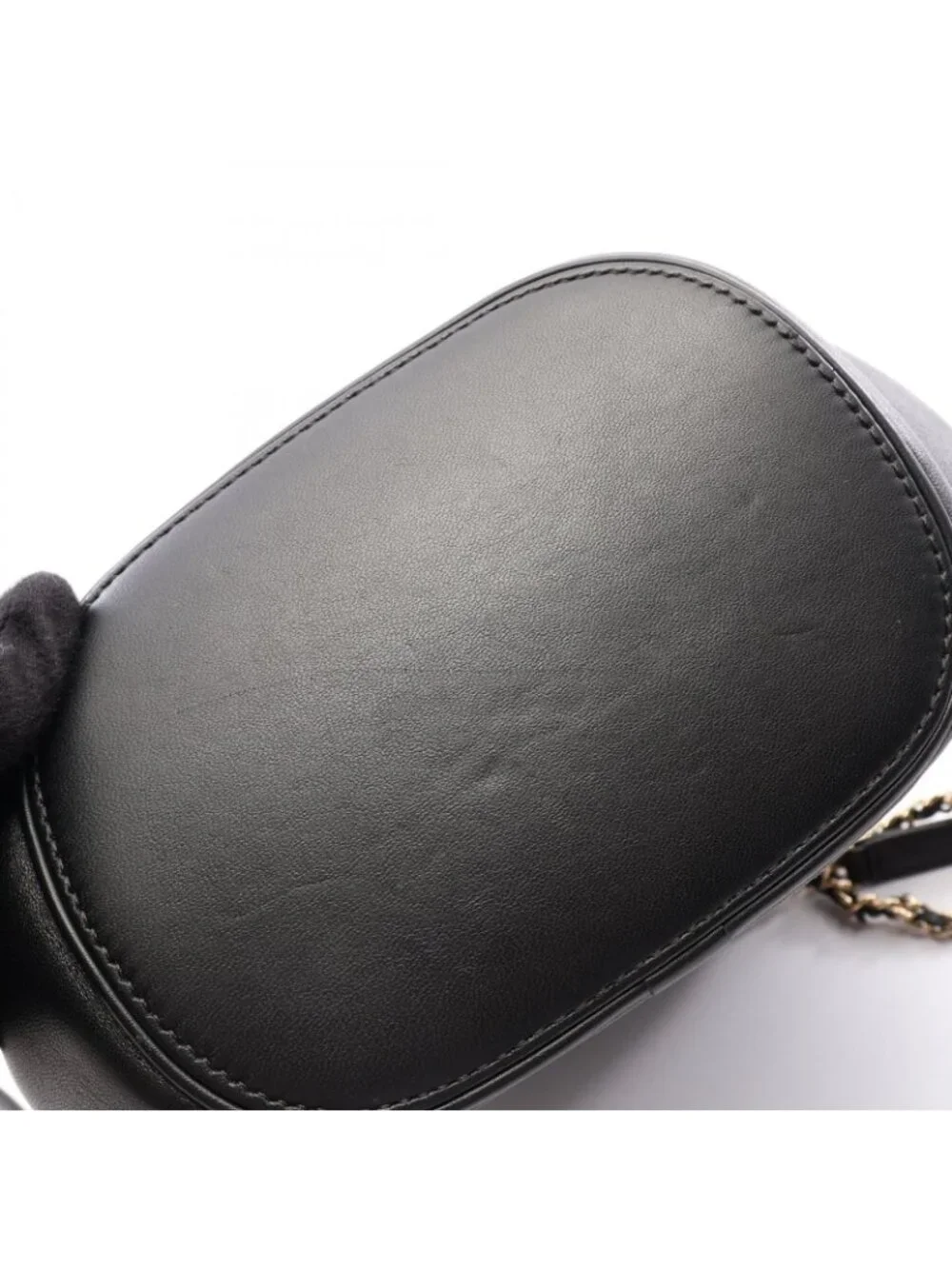 Chanel Backpack CC Logo Chain Black Lambskin Small